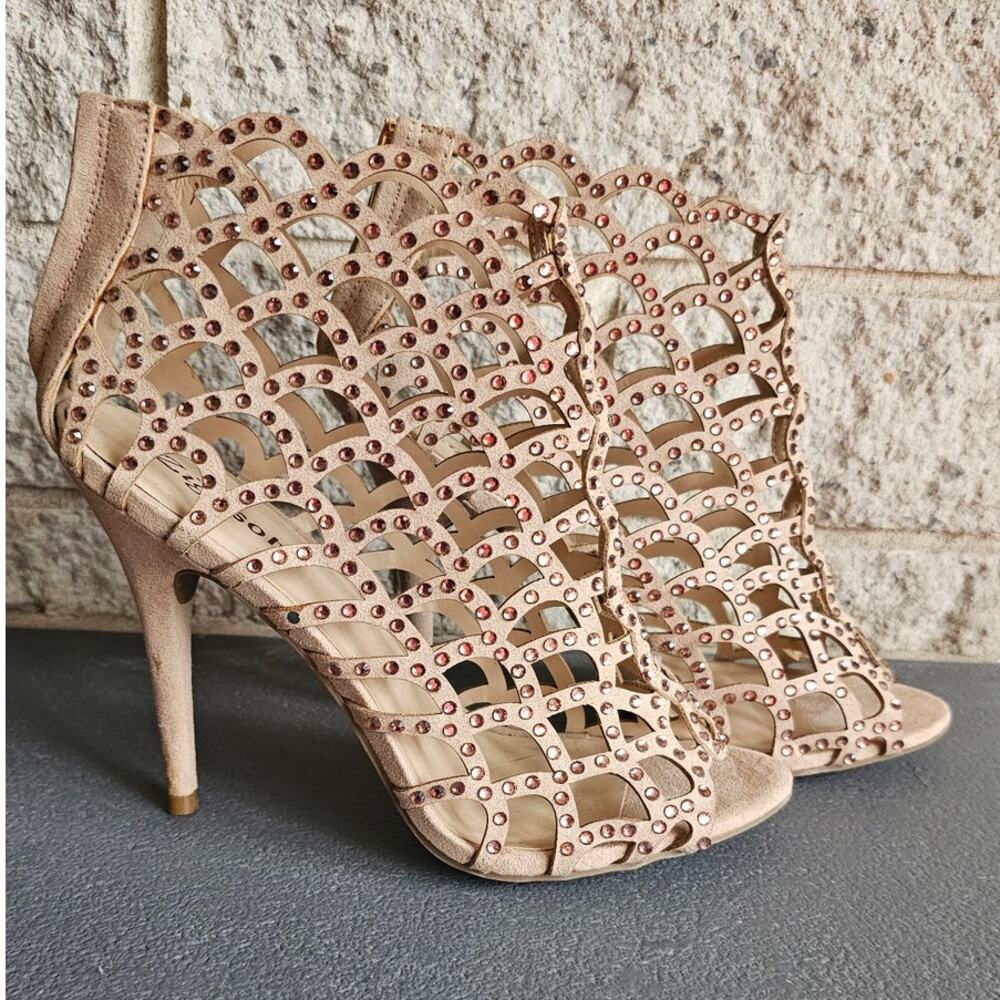 ZiGisoho Women's Duran Heeled Sandals, Sparkly Stilettos/Heels, NWOT, Sz 8 - Picture 4 of 7